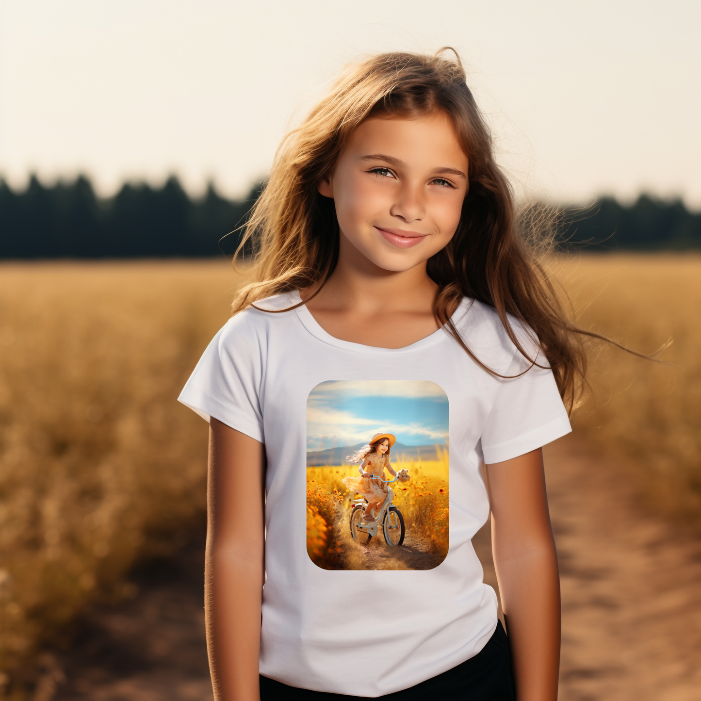 Girl in a field