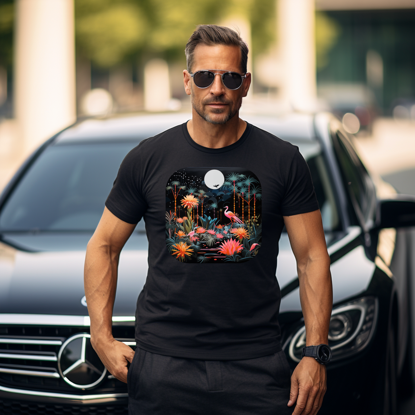 Men's T-shirt “Night Paradise”