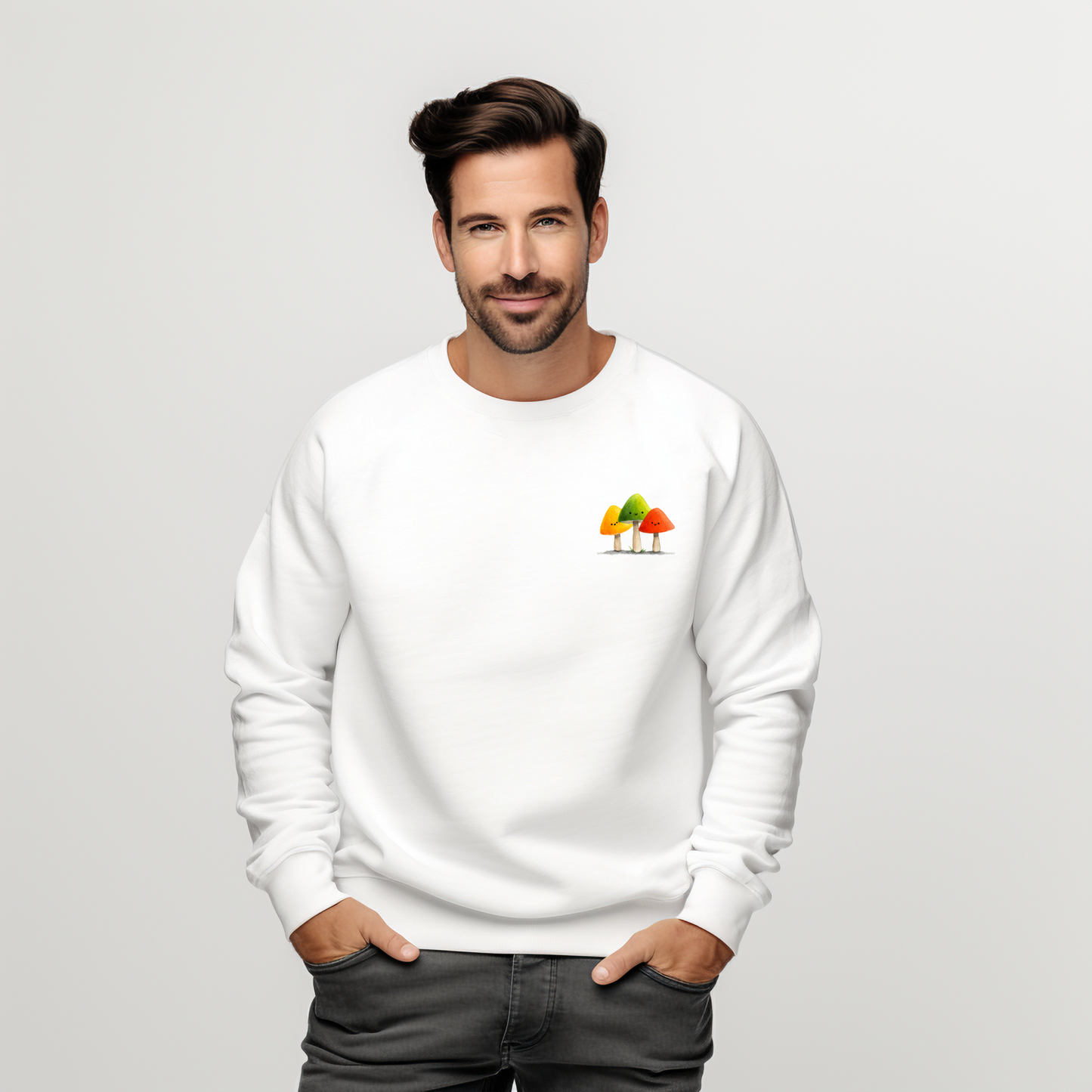 Vyriškas džemperis "Trys grybukai"