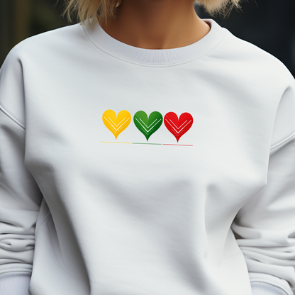 Moteriškas džemperis “Aš labai myliu Lietuvą" (Juoda/Balta)