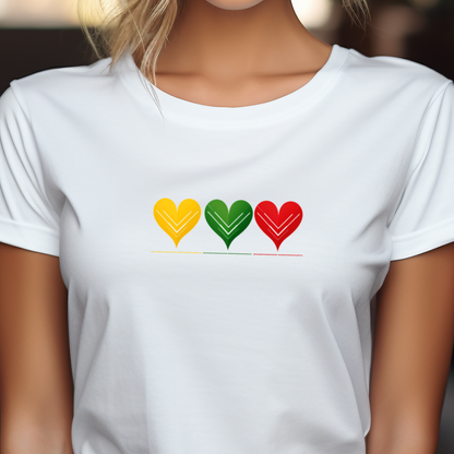 Moteriški marškinėliai “Aš labai myliu Lietuvą" (Juoda/Balta)