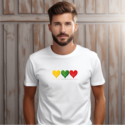 Vyriški marškinėliai “Aš labai myliu Lietuvą" (Juoda/Balta)