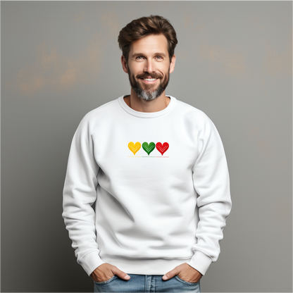 Vyriškas džemperis “Aš labai myliu Lietuvą" (Juoda/Balta)