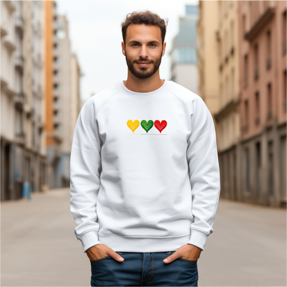 Vyriškas džemperis “Aš labai myliu Lietuvą" (Juoda/Balta)