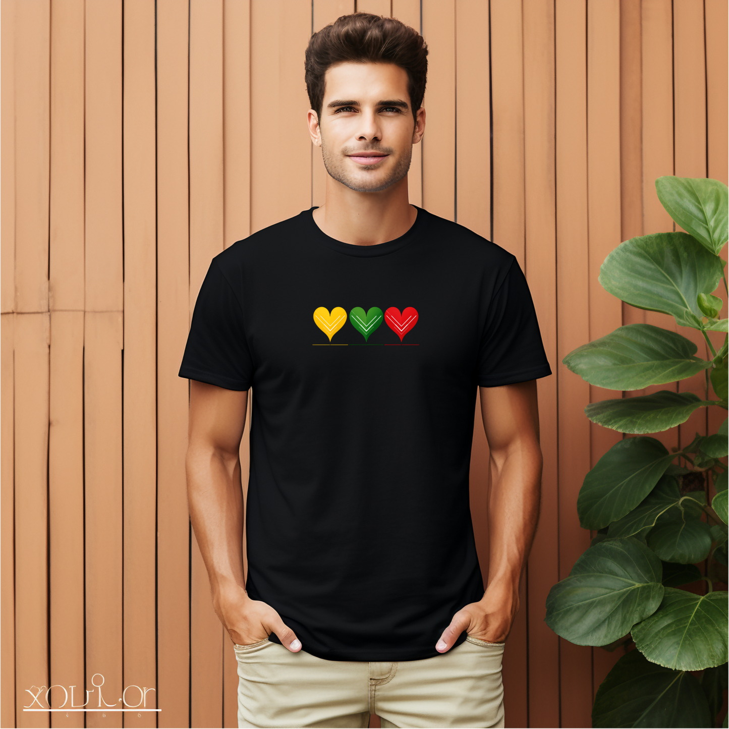 Vyriški marškinėliai “Aš labai myliu Lietuvą" (Juoda/Balta)