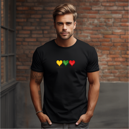 Vyriški marškinėliai “Aš labai myliu Lietuvą" (Juoda/Balta)