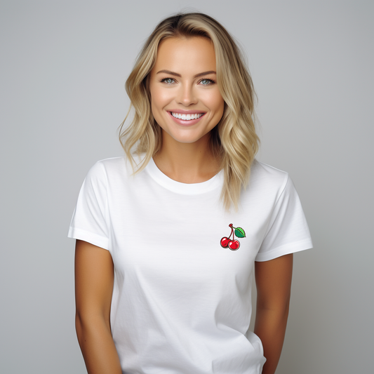 Women's T-shirt “Cherry Bo White”