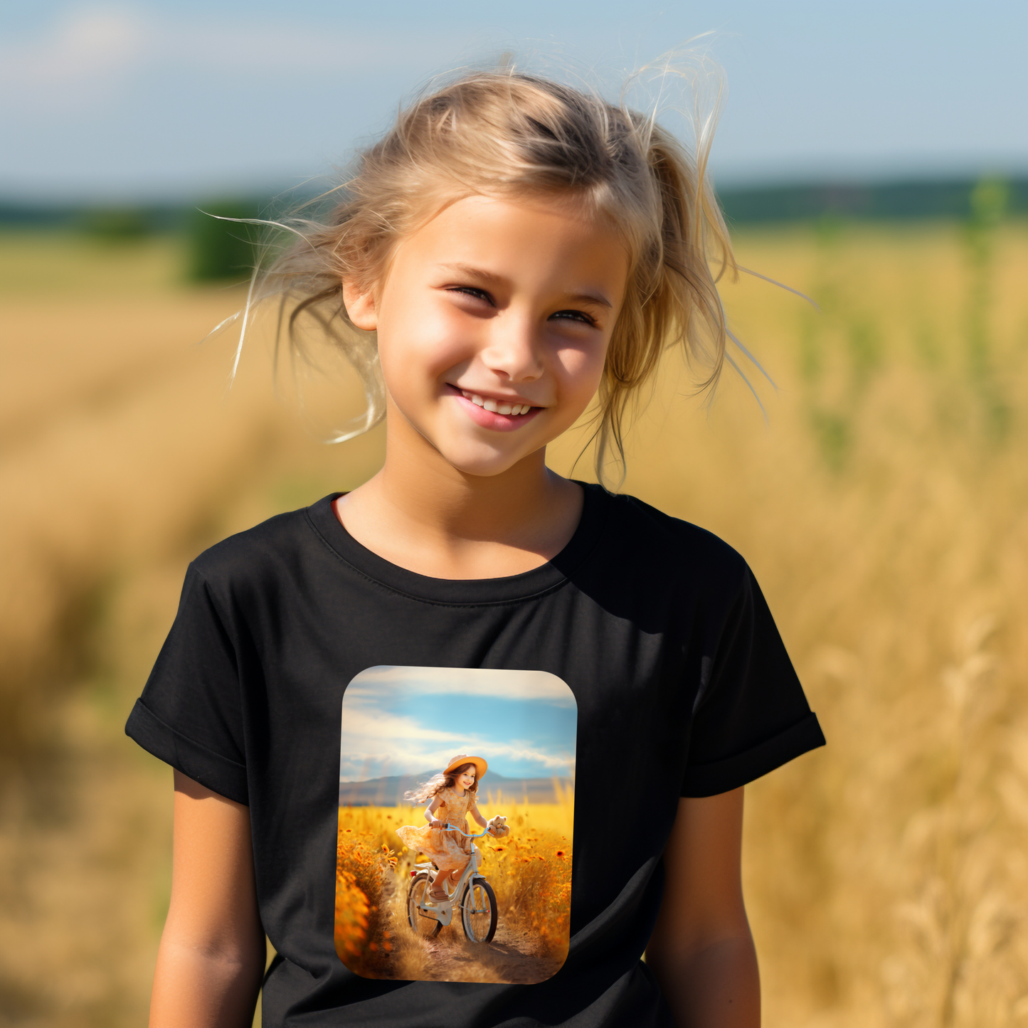 Girl in a field