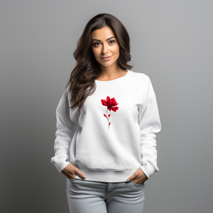 Moteriškas džemperis "Kalėdų gėlė"