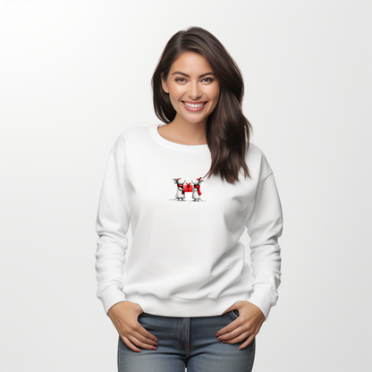 Moteriškas džemperis "Kalėdų peliukai"