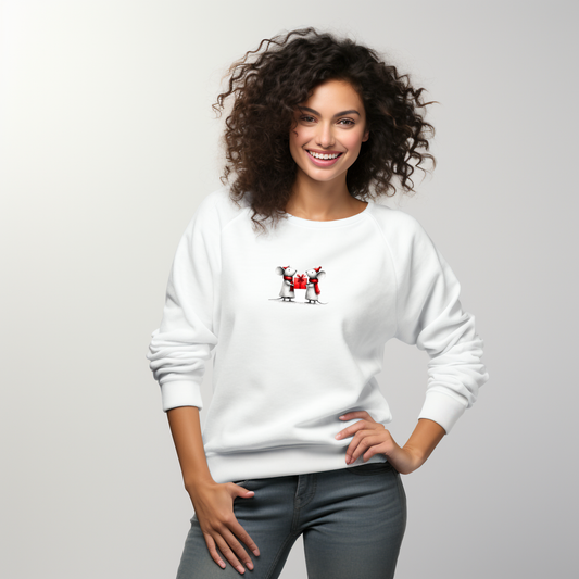 Moteriškas džemperis "Kalėdų peliukai"