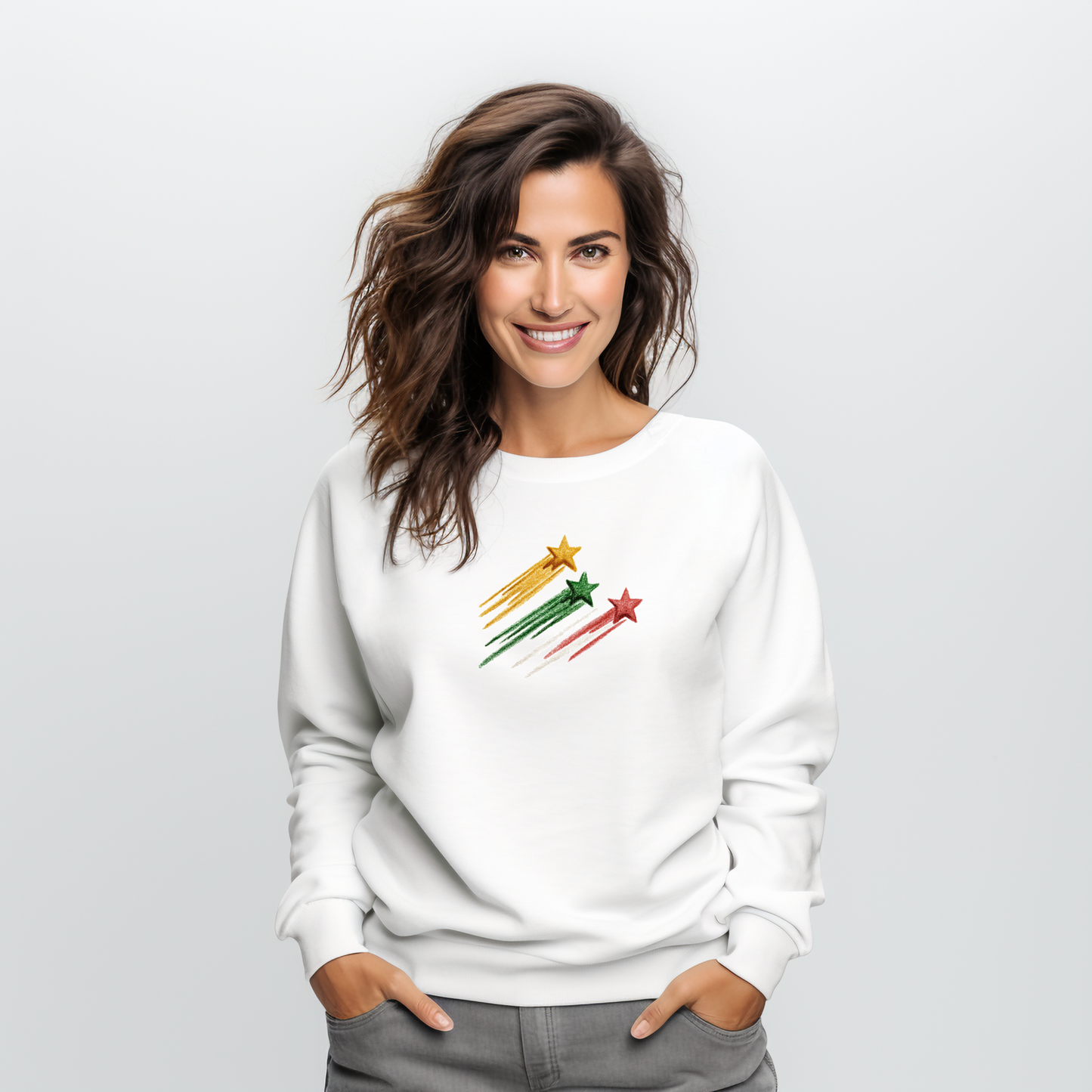 Moteriškas džemperis "Laisvės žvaigždės"
