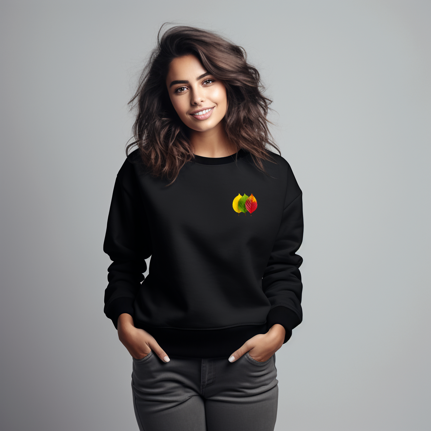 Moteriškas džemperis "Lietuvos lapeliai"