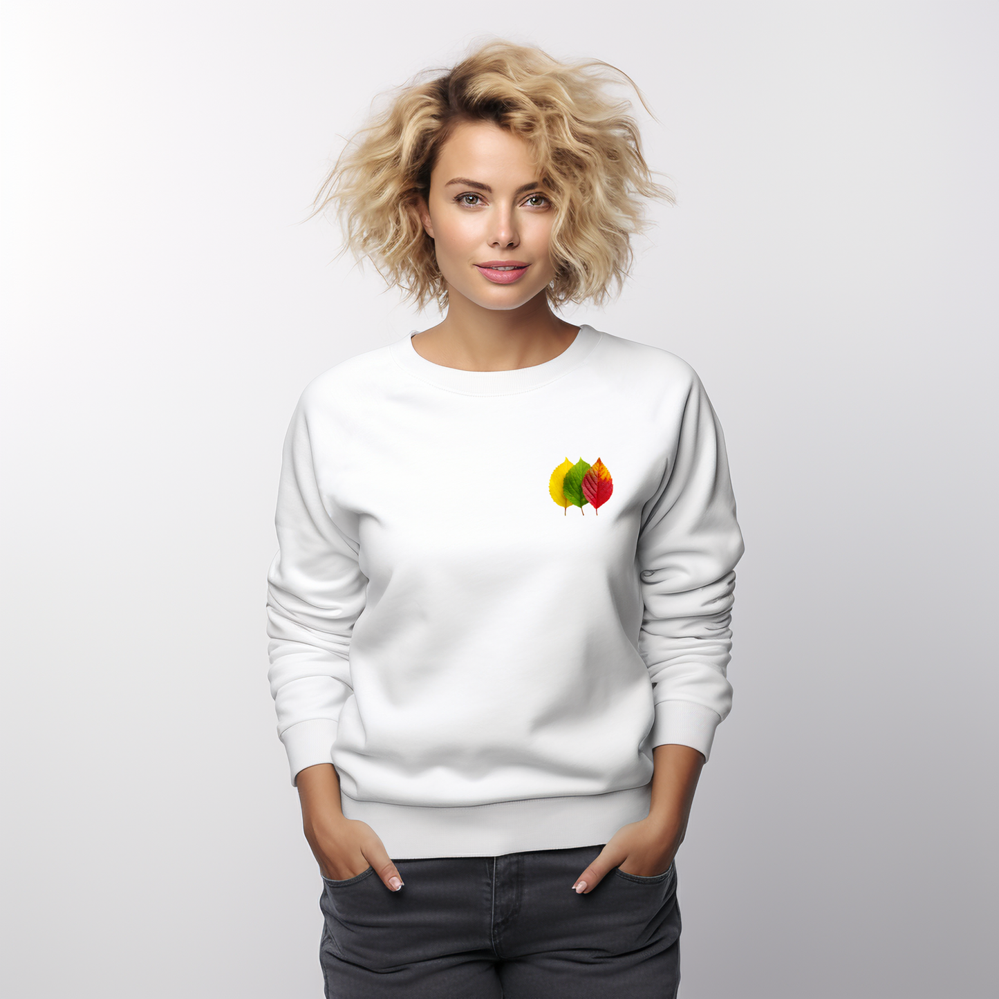 Moteriškas džemperis "Lietuvos lapeliai"