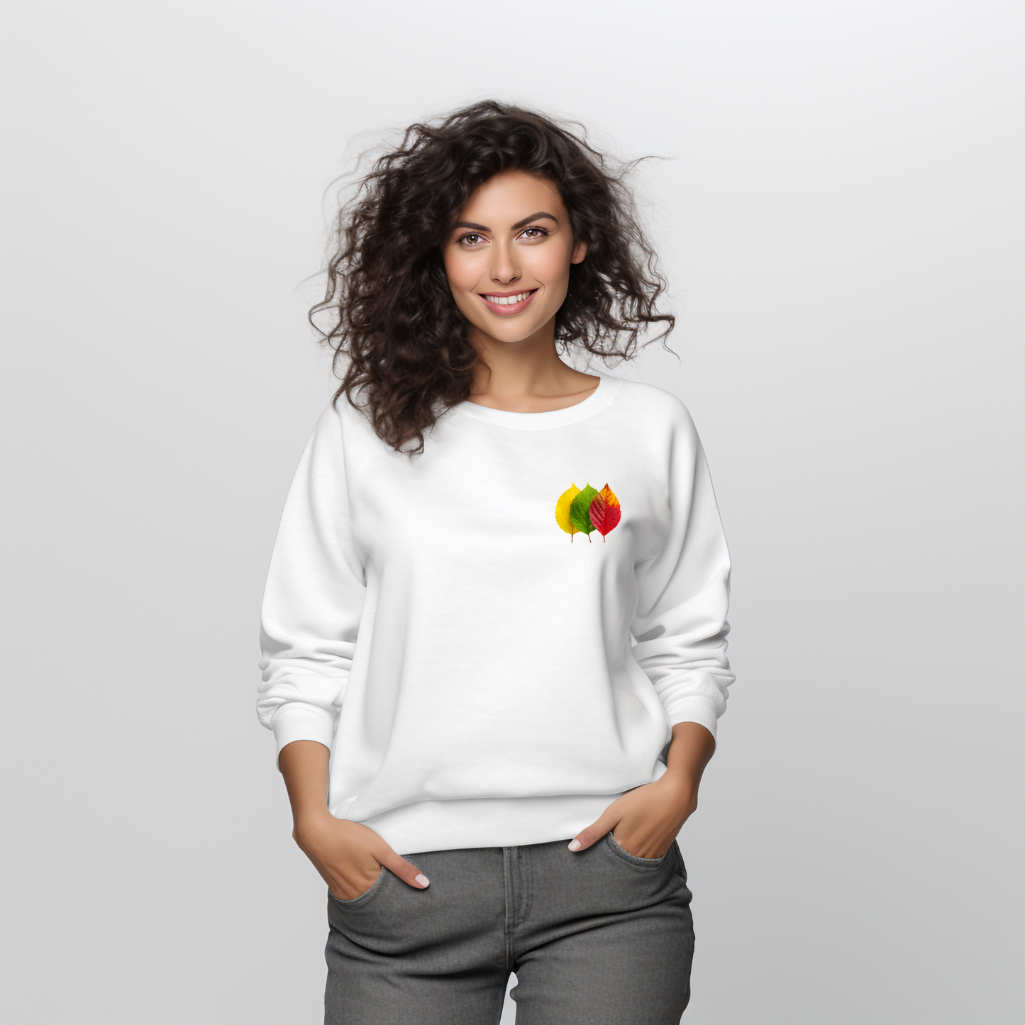 Moteriškas džemperis "Lietuvos lapeliai"