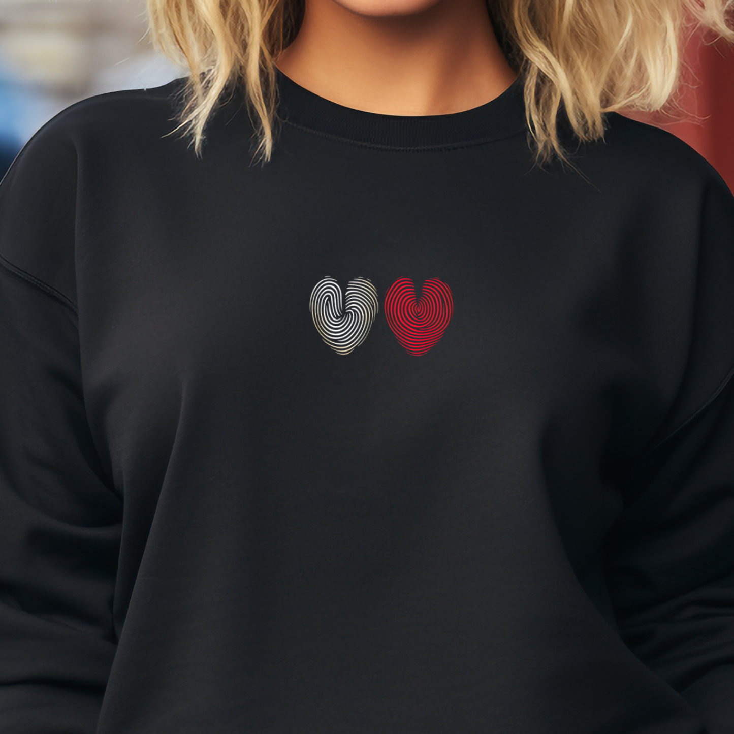 Moteriškas džemperis "Meilės atspaudai"