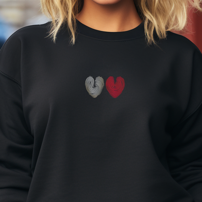 Moteriškas džemperis "Meilės atspaudai"