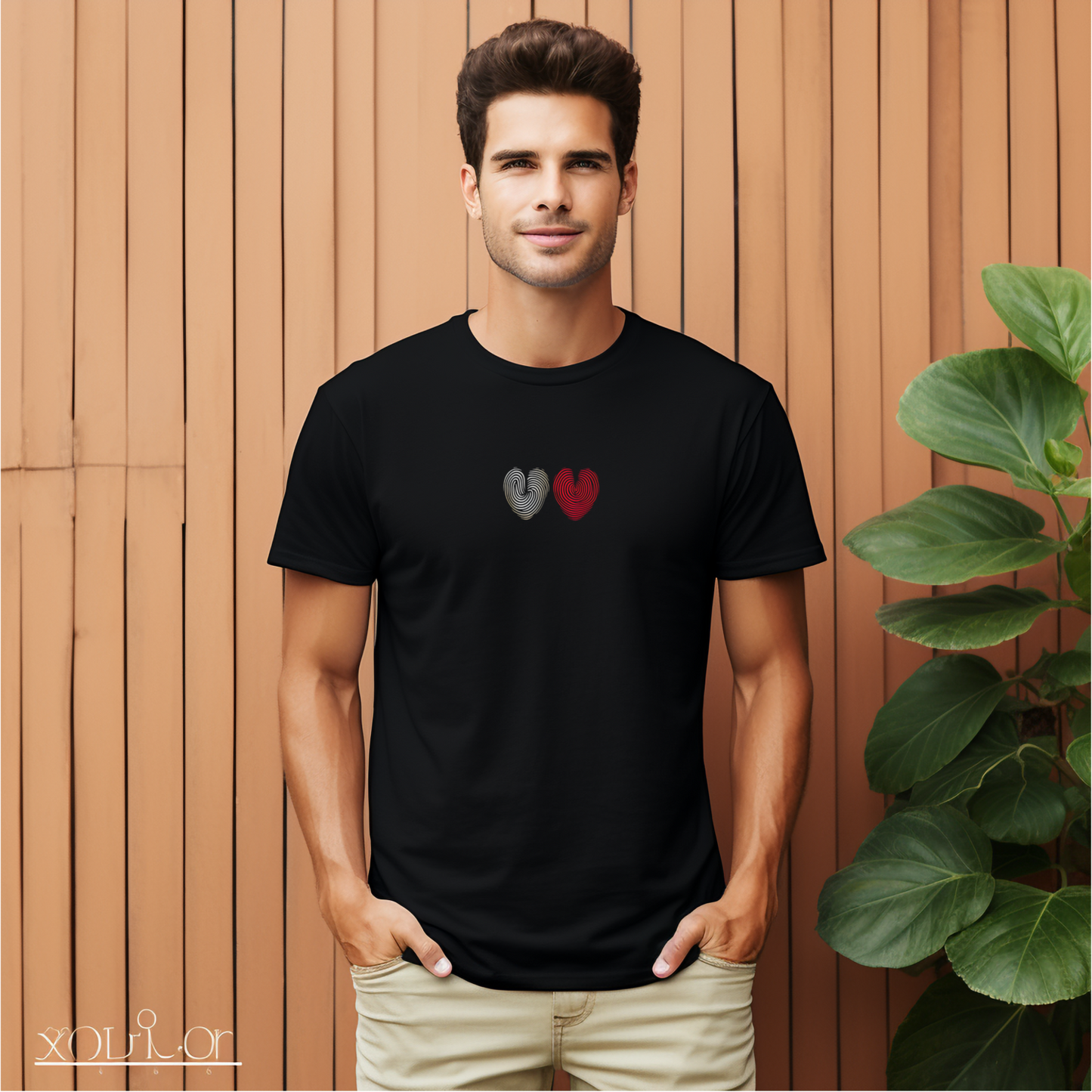 Vyriški marškinėliai “Meilės atspaudai"