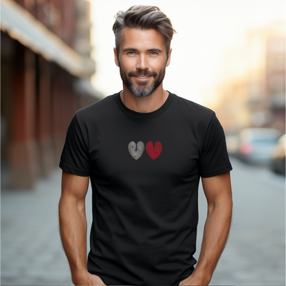 Vyriški marškinėliai “Meilės atspaudai"