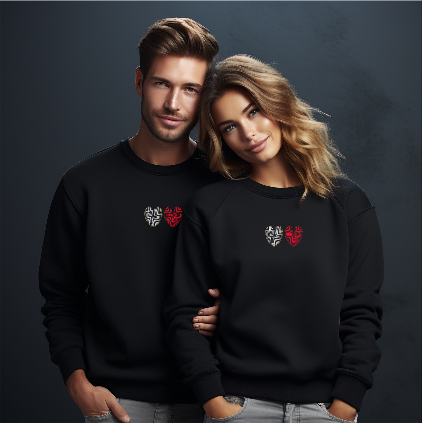 Moteriškas džemperis "Meilės atspaudai"