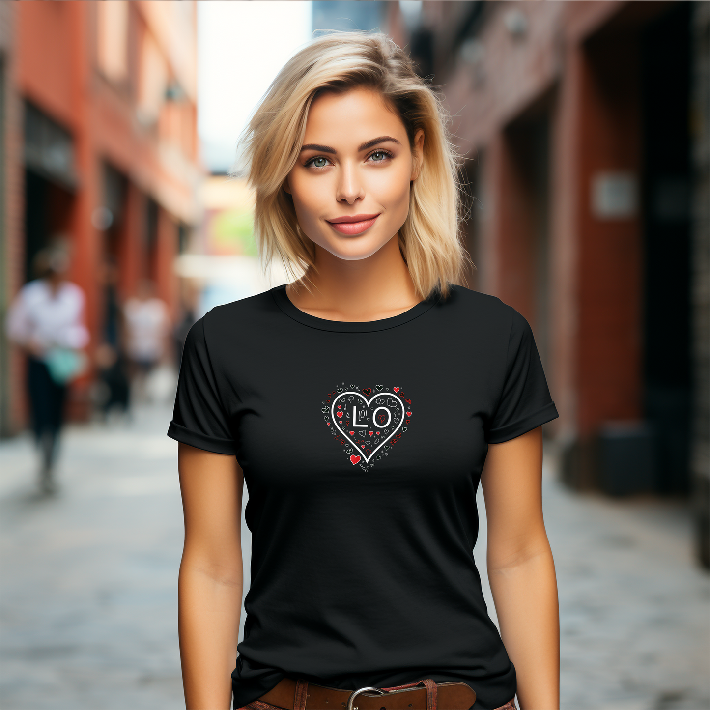 Moteriški marškinėliai "Meilės raidės"