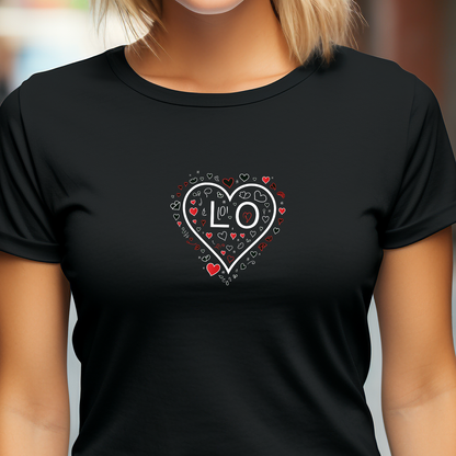 Moteriški marškinėliai "Meilės raidės"