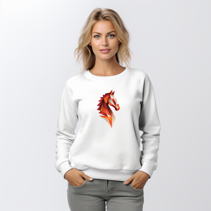 Moteriškas džemperis "Plieninis žirgas"