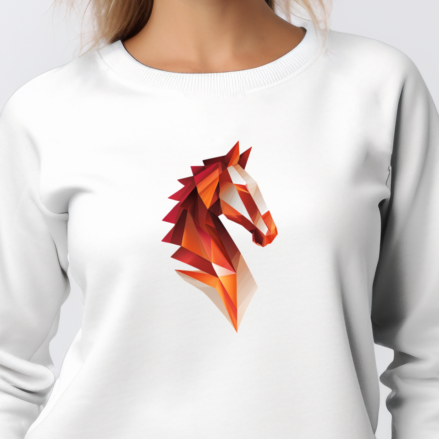 Moteriškas džemperis "Plieninis žirgas"