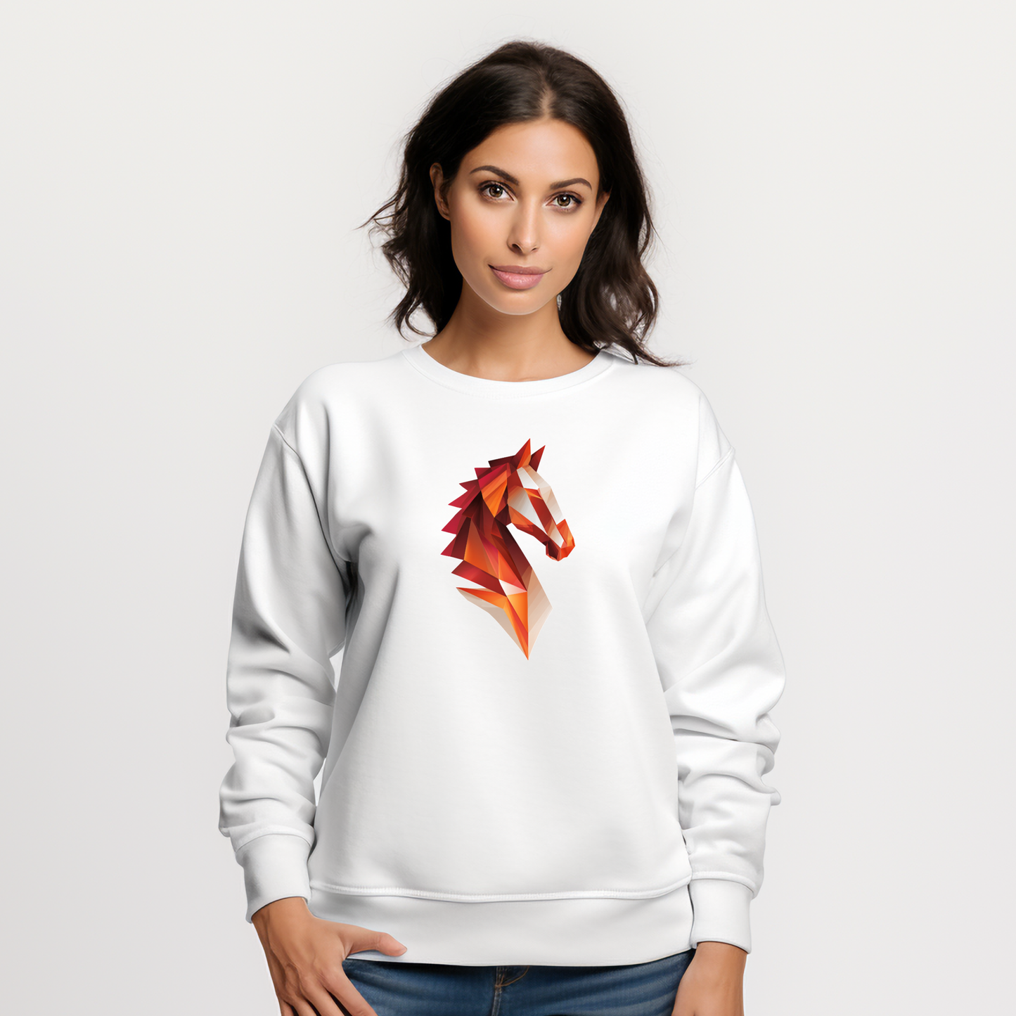 Moteriškas džemperis "Plieninis žirgas"