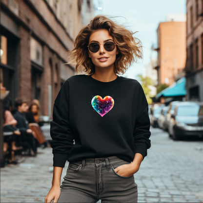 Moteriškas džemperis “Spindinti širdis"