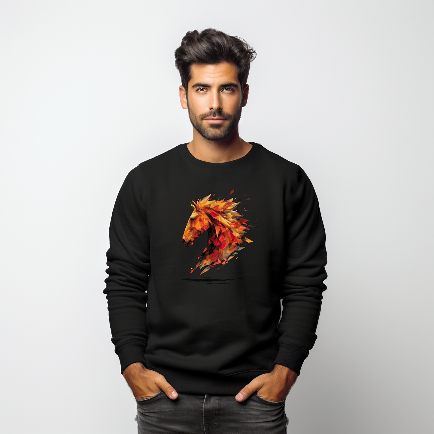 Vyriškas džemperis "Ugnies žvilgsnis"