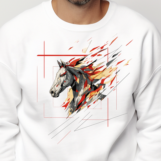 Vyriškas džemperis "Ugninis žirgas"