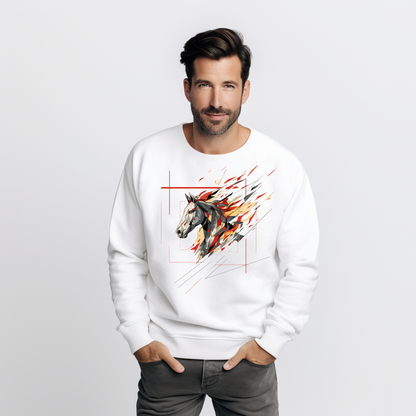 Vyriškas džemperis "Ugninis žirgas"