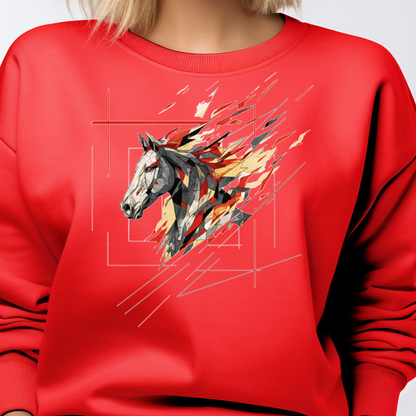 Moteriškas džemperis "Ugninis žirgas"