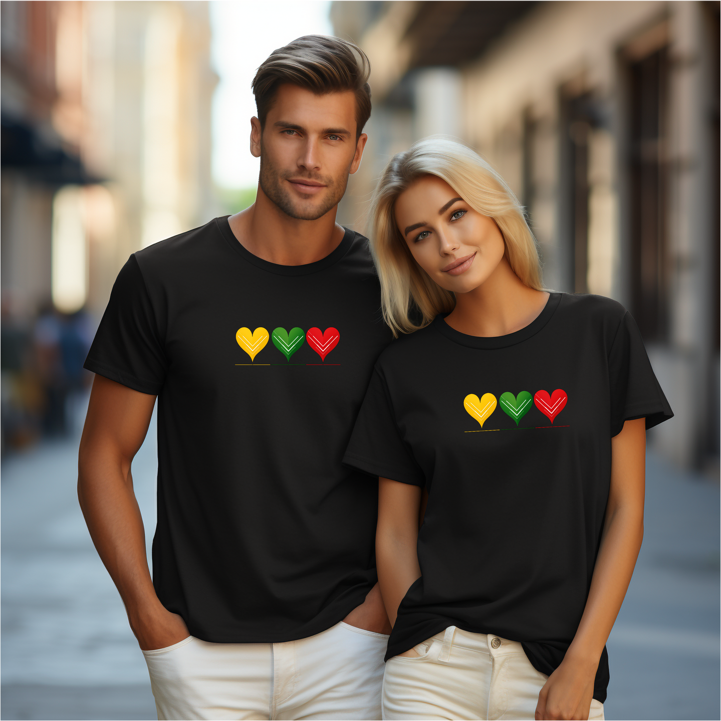 Moteriški marškinėliai “Aš labai myliu Lietuvą" (Juoda/Balta)